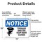 Signmission Tornado Shelter Keep Door Closed, 14 in W x Rectangle, Aluminum OS-2PACK-NS-A-1014-L-18698 - alternate 5